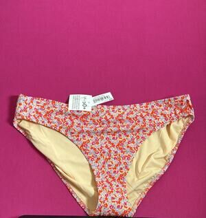 Amazon Essentials Floral Bikini Bottom UPF 50+ Women's Swimwear Size L NWT